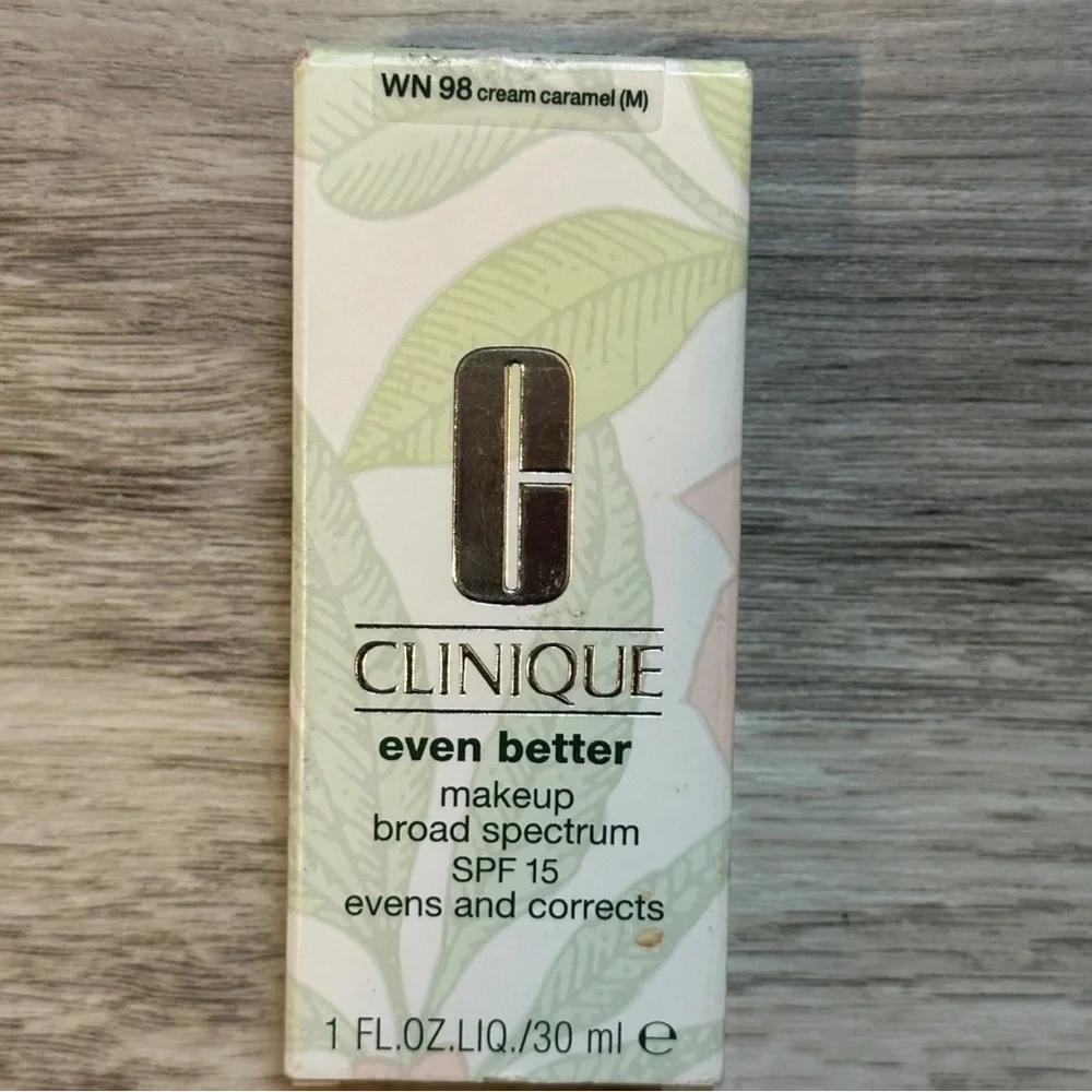 NEW Clinique Even Better Makeup WN 98 Cream Caramel Evens Skin Tone Foundation​